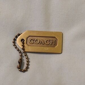 Coach Brass Logo Hangtag